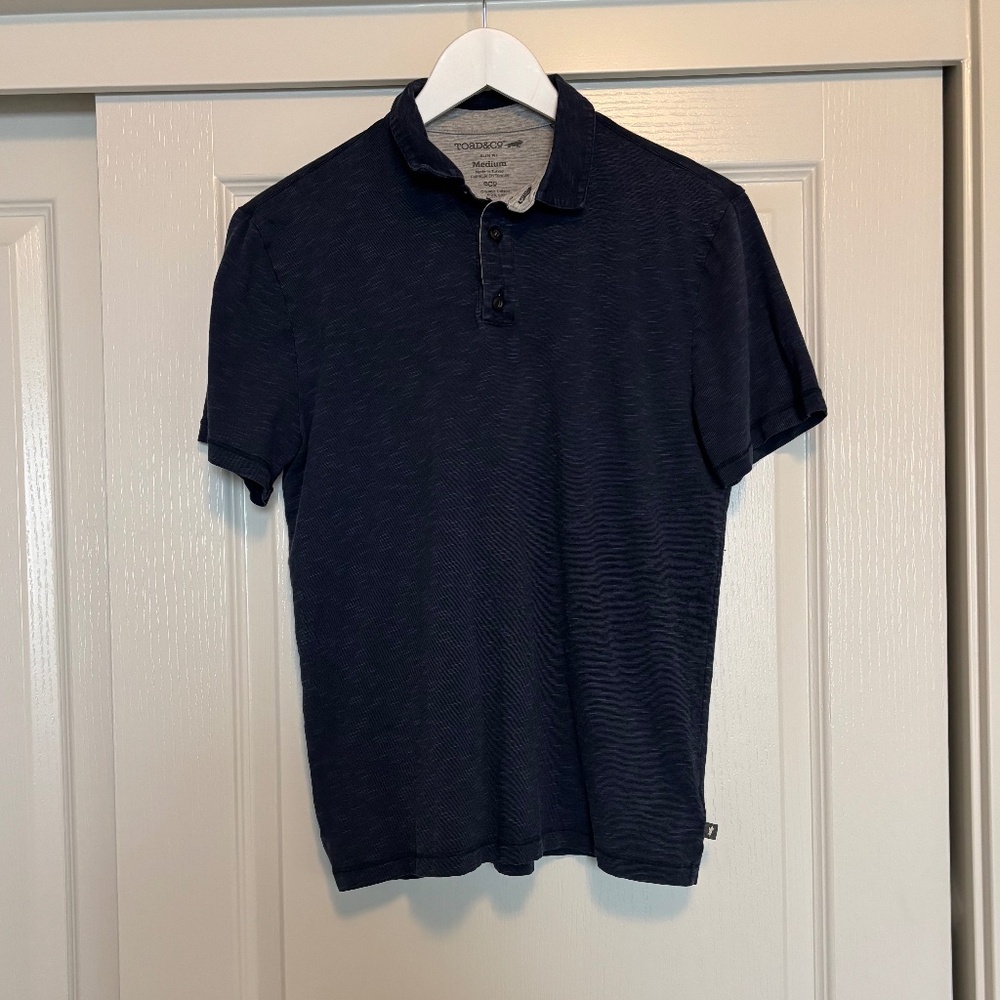 Mens Toad&Co short sleeve polo shirt